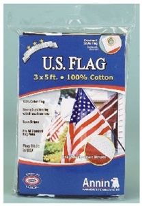 001124R Traditional Holiday Flag, 5 ft W, 3 ft H, Cotton
